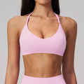 Seamless Quick-drying Halter Yoga Fitness Bra
