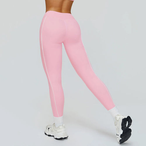 Contrast Color Naked Feeling High Waist Leggings