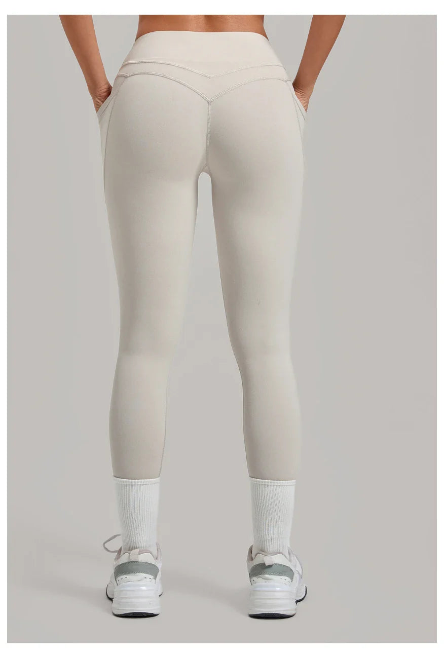 Women's Hip-lifting Yoga Leggings With Pockets