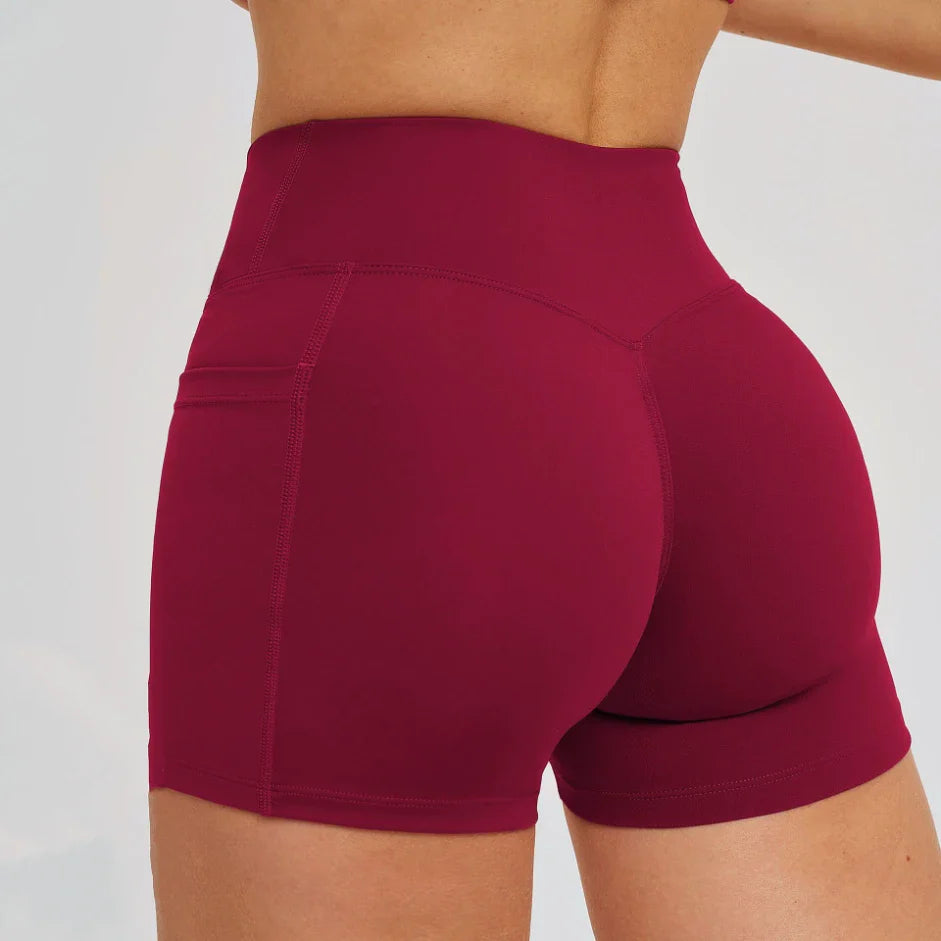 Cross High Waist Shorts for Women