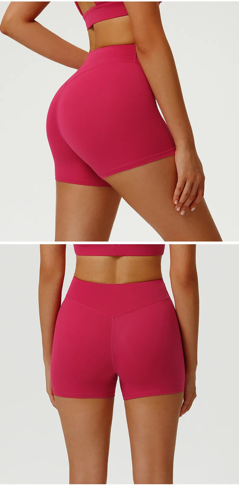 Women's High Waist Yoga Fitness Shorts