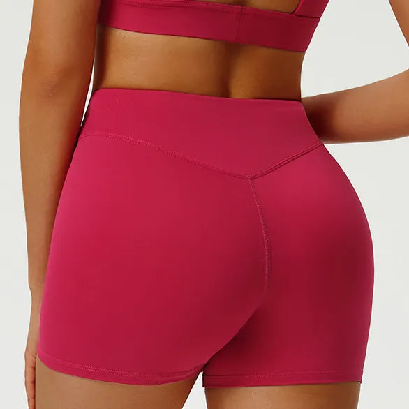 Women's High Waist Yoga Fitness Shorts