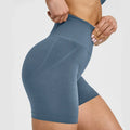 Seamless High Waist Hip Lift Yoga Cycling Shorts 