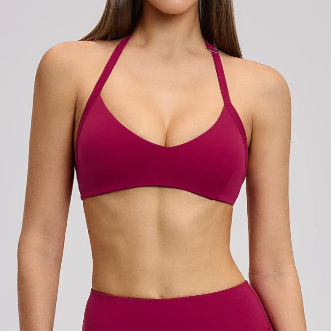 Women's Halter Neck Yoga Sport Bra