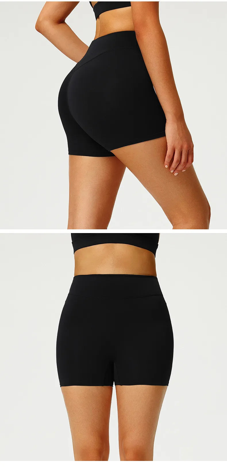 Women's High Waist Yoga Fitness Shorts