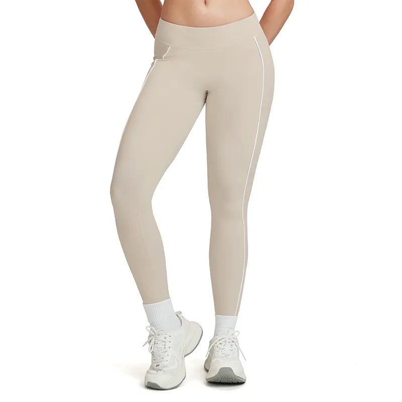 Contrast Color Naked Feeling High Waist Leggings