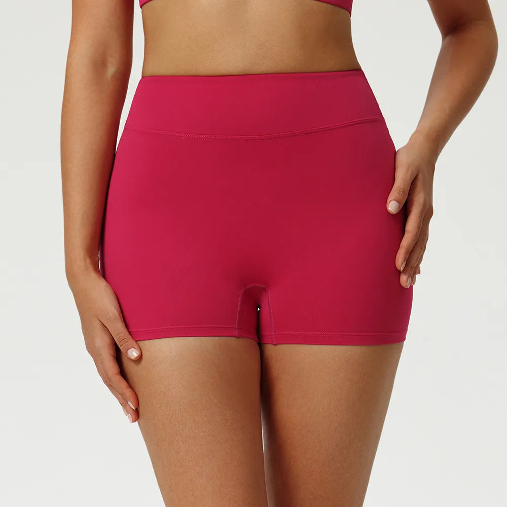 Women's High Waist Yoga Fitness Shorts